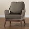 Baxton Studio Jennifer MidCentury Transitional Grey Woven Rope Mahogany Accent Chair 212-12808-ZORO - alternate 2